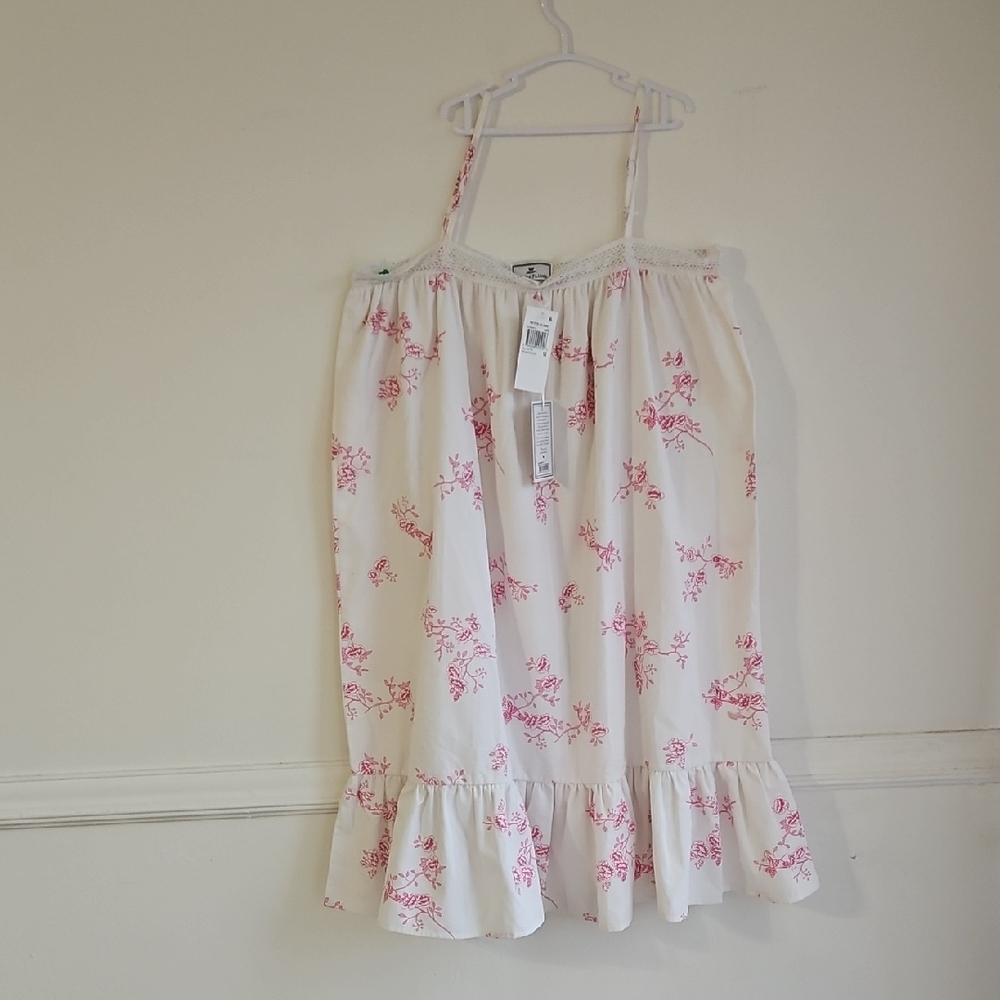 Petite Plume girl's Size 12 Floral Lily Nightgown - English Rose